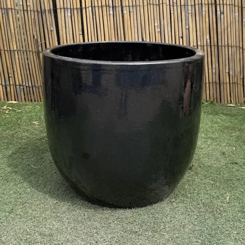 Dark Grey Glazed Egg