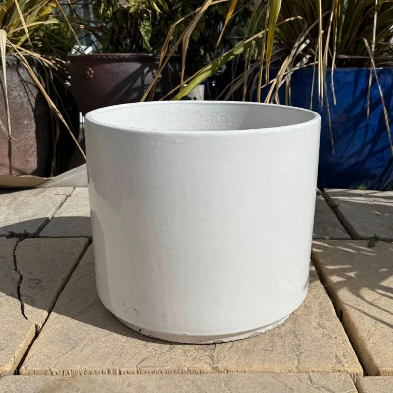 White Glazed Cylinder