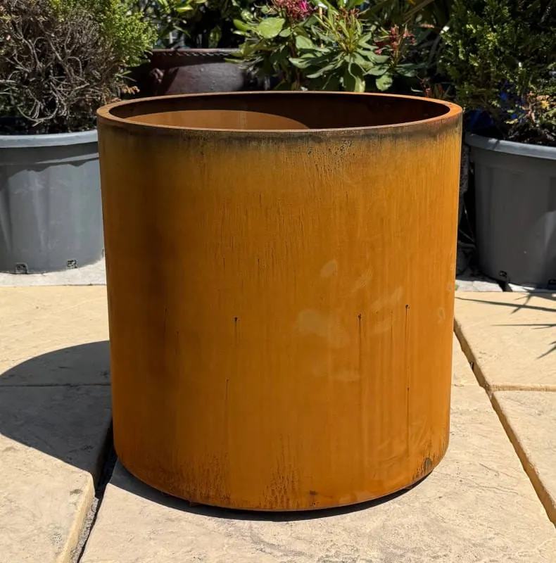 Corten Steel Cylinder