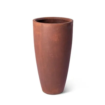 Tall Rust-Effect Planter