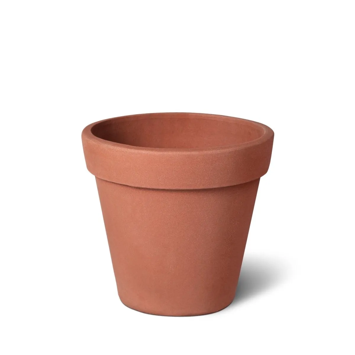 Classic Rolled-Rim Terracotta Pot