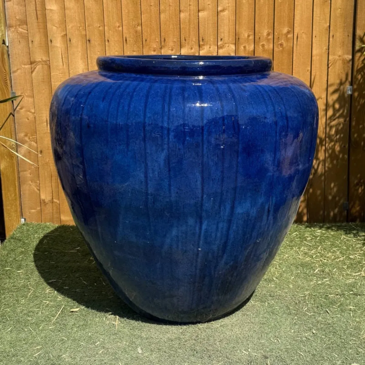 Cobalt Blue Glazed Urn