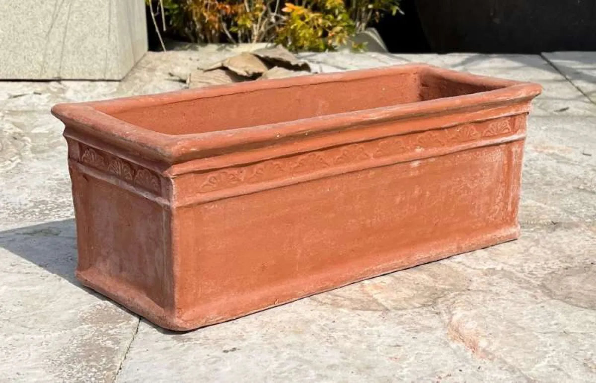 Relief-Banded Terracotta Window Box