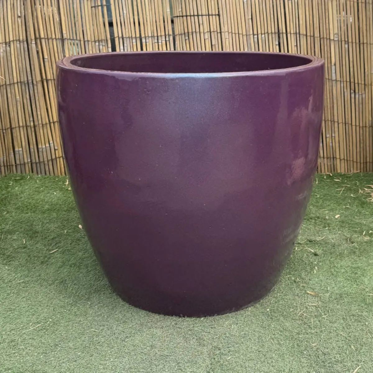 Plum Glazed Egg Pot
